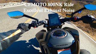 CFMOTO 800NK Mountain RIDE! With Wonderful Exhaust Noise