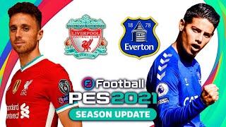 Liverpool v Everton Premier League PES 2021 Score Prediction
