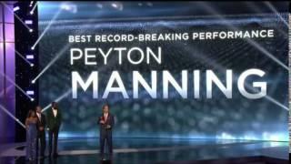 Peyton Manning Wins #ESPYs Best Record-Breaking Performance