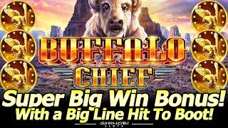 Buffalo Chief Super Big Win Bonus and Big Win Line Hit at Yaamava Casino!