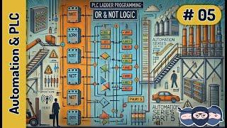 PLC Ladder Program: OR and NOT Logic with Real-World Examples | Automation and PLC Series Part 5