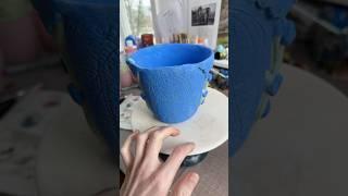 Rose porcelain painting in the LIVE! See you soon #ceramics #asmr #painting #romantasy #pottery #art