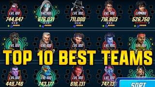 TOP 10 BEST TEAMS - AUG 2024 - MARVEL Strike Force - MSF