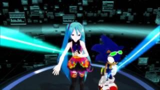 [MMD] Sonic,Miku Tell your world