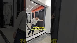 All aluminum partition door, super tear resistance, push and pull smooth#qiangning