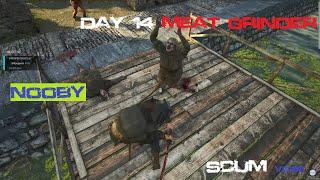 Day 14 Meat Grinder Hardcore PVP server - Scum 0.96 - Nooby trying to reach 1K Subs