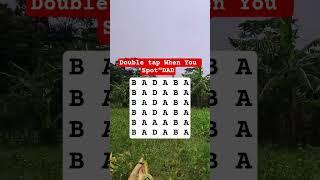 Double tap When You Spot"DAD #search #puzzle #shorts