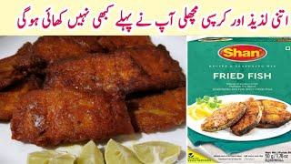 Shan Masala sa banaen crispy fish fry شان مصالحہ سےبنائیں لذیذ مچھلی |how to make fry fish