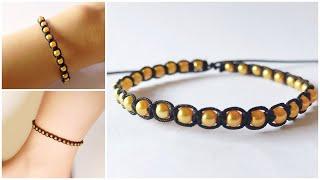 DIY easy bracelet & anklet l How to make bracelet & anklet tutorial