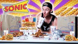 THE SUPERCHARGED SONIC MENU CHALLENGE! (9,000+ CALORIES)