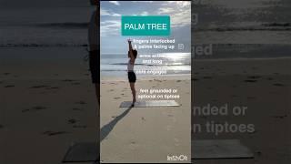 PALM TREE   |  a standing, warm-up foundation pose for many asanas.  #athomeyoga #onlineyoga