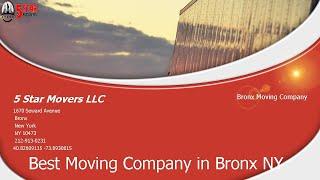 Best Moving Company in Bronx NY - 5 Star Movers LLC