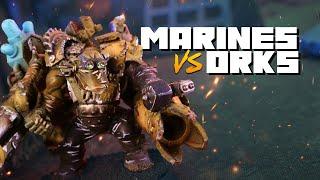 Space Marines vs Orks - Warhammer 40k Battle Report