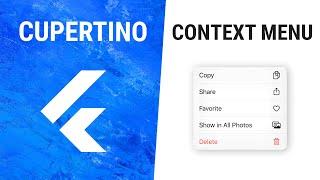 Flutter CupertinoContextMenu Widget