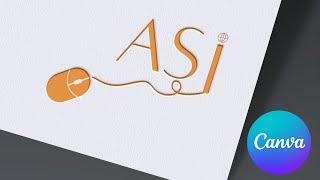 Simple ️ 3 Letter Logo Design with Shapes on Canva - 1st Design