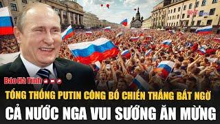 President Putin announced a surprise victory, the whole of Russia happily celebrated