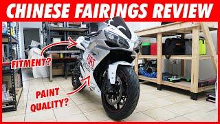 Review of Cheap Chinese Fairings on my Wrecked Yamaha R1