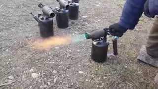 Паяльная лампа для ГАЗ-69 в работе GAS lamp blowtorch GAZ-69