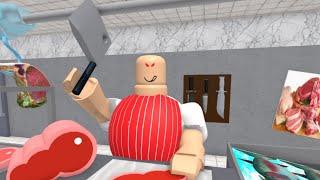 СБЕЖАЛИ ОТ МЯСНИКА В РОБЛОКС. Roblox