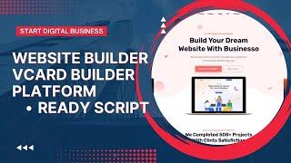 Create Website and vCard Builder Platform using Ready Script | Start a Digital Business | Businesso