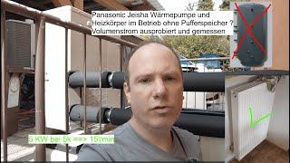 Wärmepumpe mit Heizkörper und ohne  Pufferspeicher  #10 DIY Einbau der Panasonic Jeisha