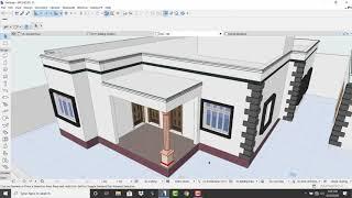 Complete project Archicad 23 |  modern Villa design 20x20  #sketchup #Lumion