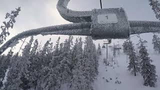 Skiing in Sälen Mountains: Offpist On The Side Of Väggen P3