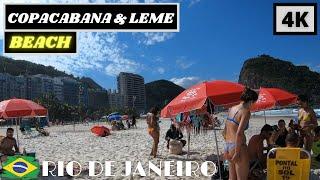  | COPACABANA BOARDWALK & LEME ️ BEACH Walk | Rio de Janeiro, Brazil | ⁴ᴷ⁶⁰