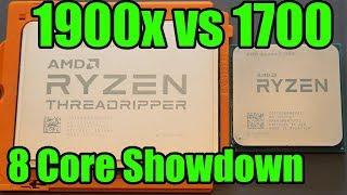 Threadripper 1900x vs Ryzen 7 1700 - 8 Core AMD Showdown!