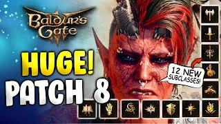 Baldur's Gate 3 HUGE Patch 8 Update! (12 New Subclasses Coming, Cross-play, Photo Mode...)