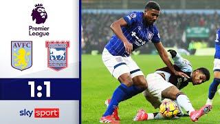 Ipswich sichert Punkt in Unterzahl! | Aston Villa - Ipswich Town F.C. | Highlights - Premier League