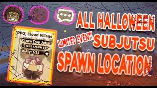 ALL LIMITED HALLOWEEN SUBJUTSU'S SPAWN LOCATIONS!! | Shinobi Life 2