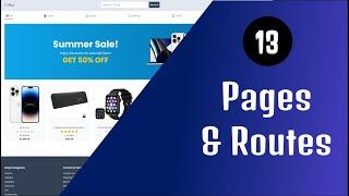 Next13 Fullstack E-Commerce  - 13 Creating Pages and Routes | React.js & Typescript 