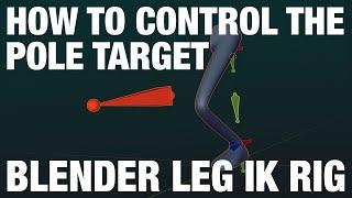 How To Control The Pole Target - Blender IK Leg Rig Tutorial