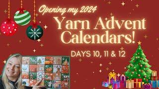 Yarn Advent Calendar Opening! Days 10, 11 & 12 + Sparkly updates!