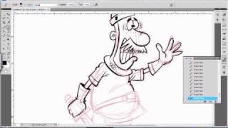 Goofy Knight Drawing Pt.2 - Inking