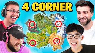 The 4 CORNER CHALLENGE in Fortnite Season 2!