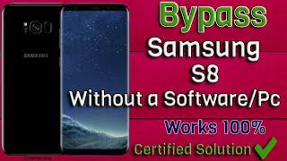 Bypass Samsung s8 google account without pc/software. The best video that works 1000%