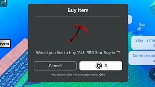 Sniping ALL RED Star Scythe #2 THANKYOU @outflowed  [FREE LIMITED]