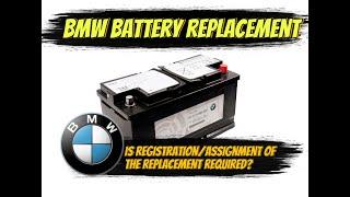 Battery replacement on a BMW. Should you register the replacement or code the battery? IBS system.