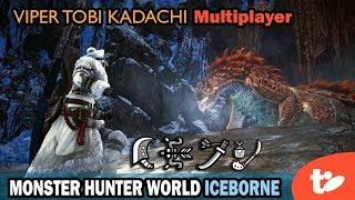 Viper Tobi Kadachi Hunt Hands-on Gameplay! Great Sword Multiplayer | Monster Hunter World Iceborne