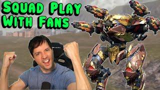 Intense Squad Play with Fans! War Robots Mk3 Team Gameplay WR