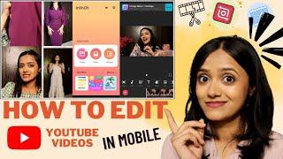 How to EDIT VIDEOS for YouTube | Basic Video Editing in Inshot || Anshika Soni