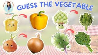 VEGETABLES NAMES in English For Kids | First Words for Babies | Learning Videos for Toddlers