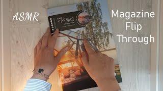 ASMR Flipping through a Finnish travel brochure | Whispering, tapping and tracing