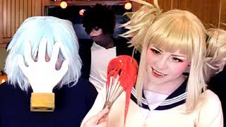 Why is the Cake Batter RED, Toga? | Halloween Villains Baking | My Hero Academia Cosplay