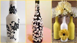 Jute Bottles Decoration Ideas || Wine Bottles Decoration || Latest Jute Craft
