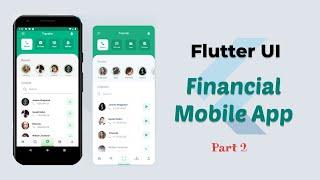 Flutter Financial App UI | Flutter Speed Code - Part 2