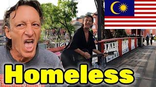 Homeless foreigner in Malaysia (street interview)