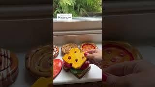 DIY air dry clay fake food coasters, sandwich coasters, novelty home decor